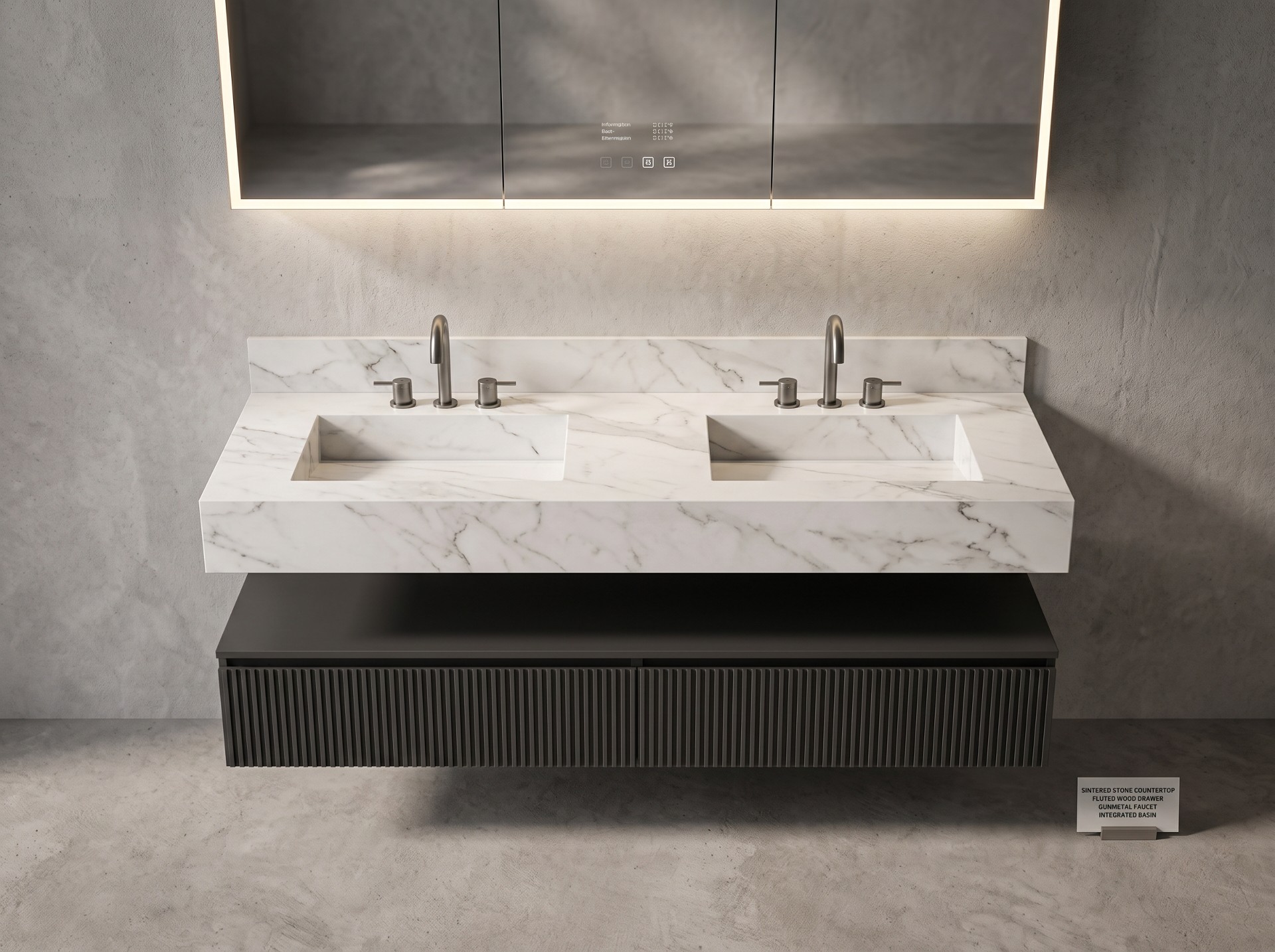 DOMUS Italian-style light luxury anti-fingerprint aluminum honeycomb wall panel