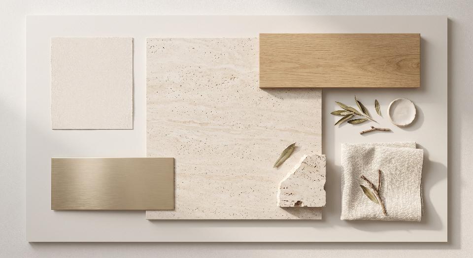 Cloud Realm Warm Sand Travertine Tile