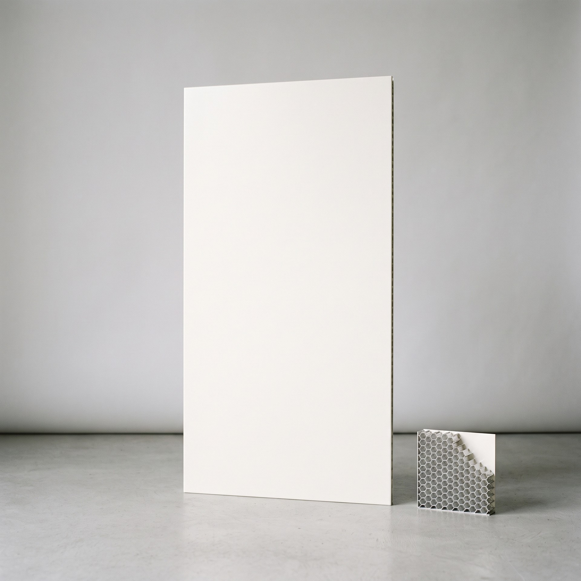 Test-W01 Ivory White Aluminum Honeycomb Wall Panel