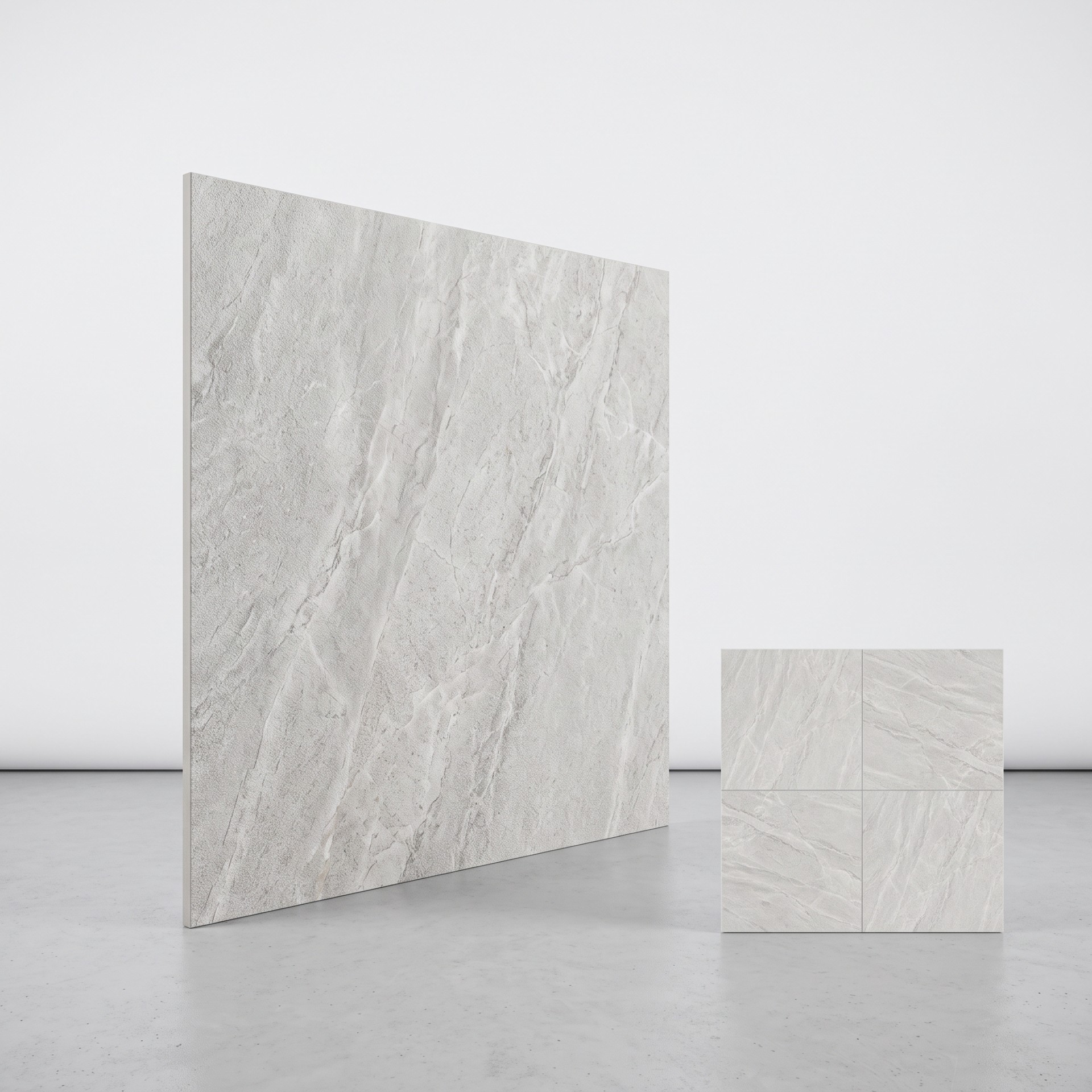Test-F01 Light Gray Stone Texture Floor Tile